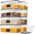 Airtight Food Storage Containers with Lids – 8‑Pack 3.2L Stackable Set, BPA‑Free for Pasta, Spaghetti & Pantry