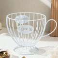 Coffee Pod Holder – Large Capacity Irregular Shape, Iron Capsule Storage Organizer for Countertop