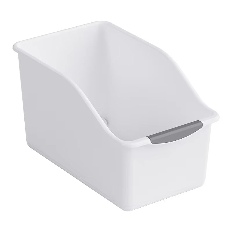 Curved Plastic Storage Bins – Multipurpose Set for Home Organization, Cleaning Supplies & Household Essentials