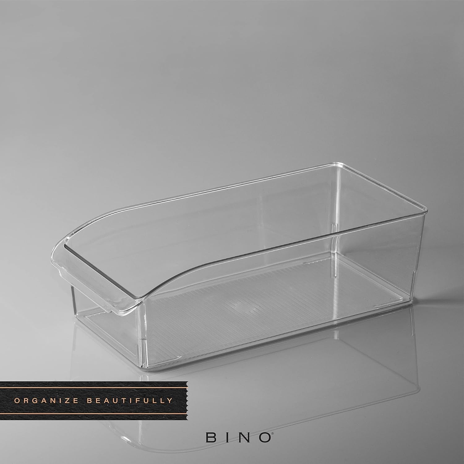 | Plastic Storage Bins, Small | the CURVE COLLECTION | Multi-Use Organizer Bins | Storage Containers Kitchen, Pantry and Home Organization | Fridge Organizers | Pantry Organization