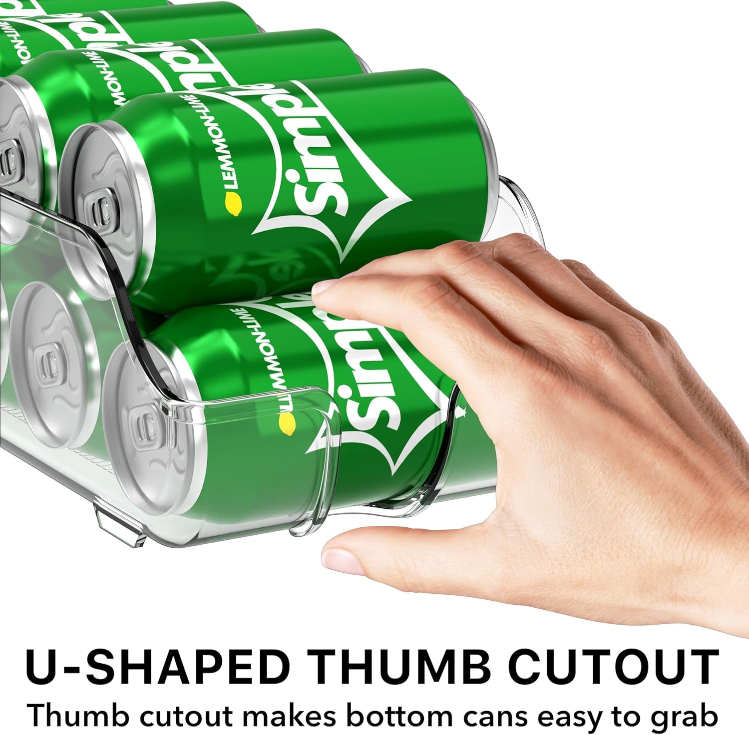 Soda Can Organizer Dispenser Refrigerator/Pantry, Set of 2