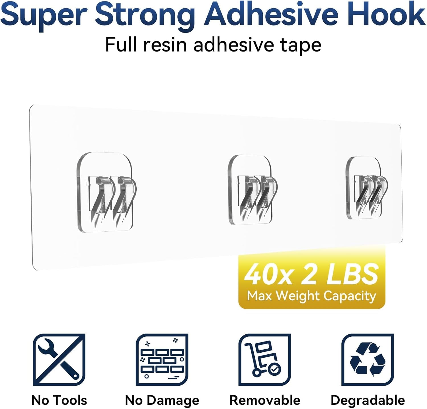 Adhesive Shower Caddy – 2‑Pack Rustproof Stainless Steel Shelves, No‑Drill Install, 40lb Capacity for Bathroom